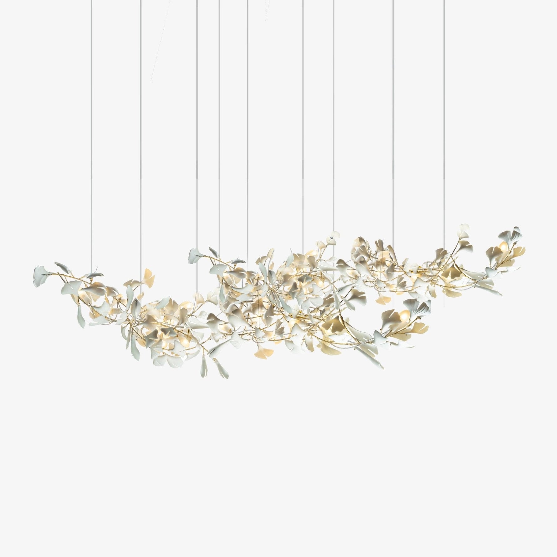 Elorus Double Layer Combination Gingko Chandelier - Lamp Outdoor