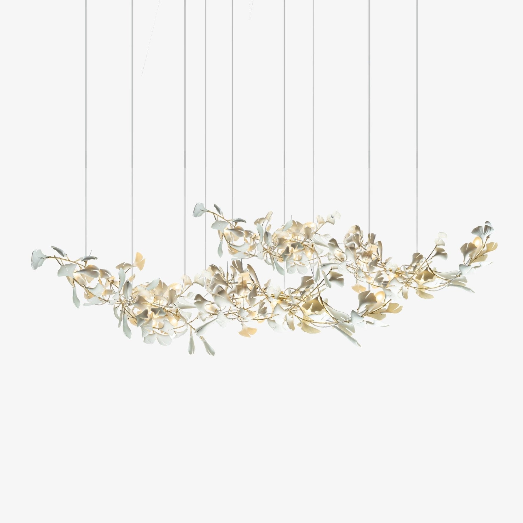 Elorus Double Layer Combination Gingko Chandelier - Lamp Outdoor