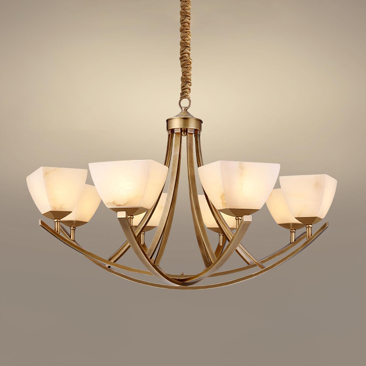 Crown Classic Brass Chandelier - Lamp Outdoor