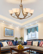 Crown Classic Brass Chandelier - Lamp Outdoor