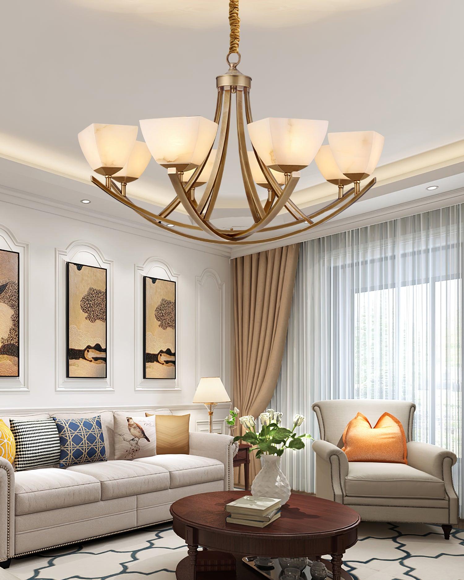 Crown Classic Brass Chandelier - Lamp Outdoor