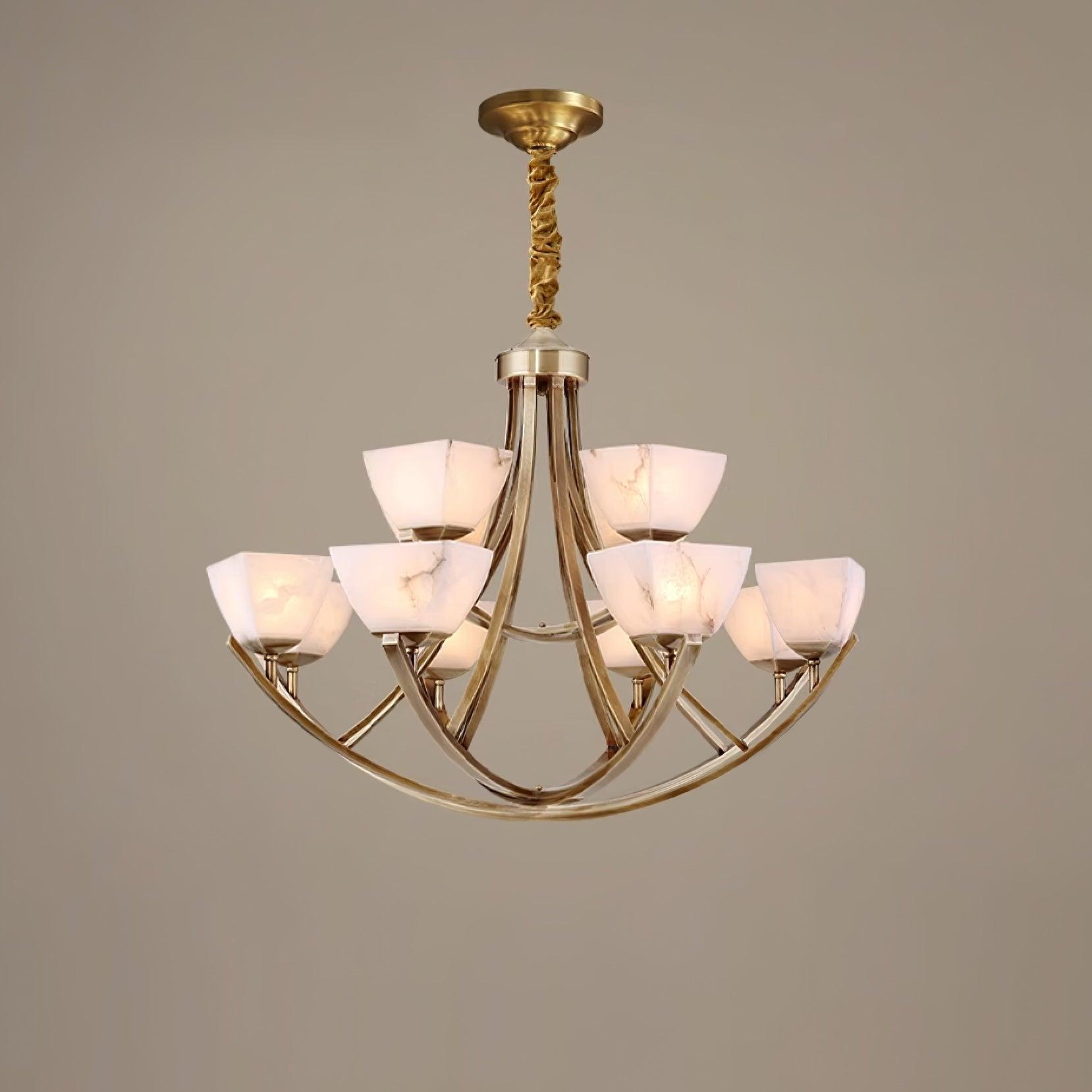Crown Classic Brass Chandelier - Lamp Outdoor