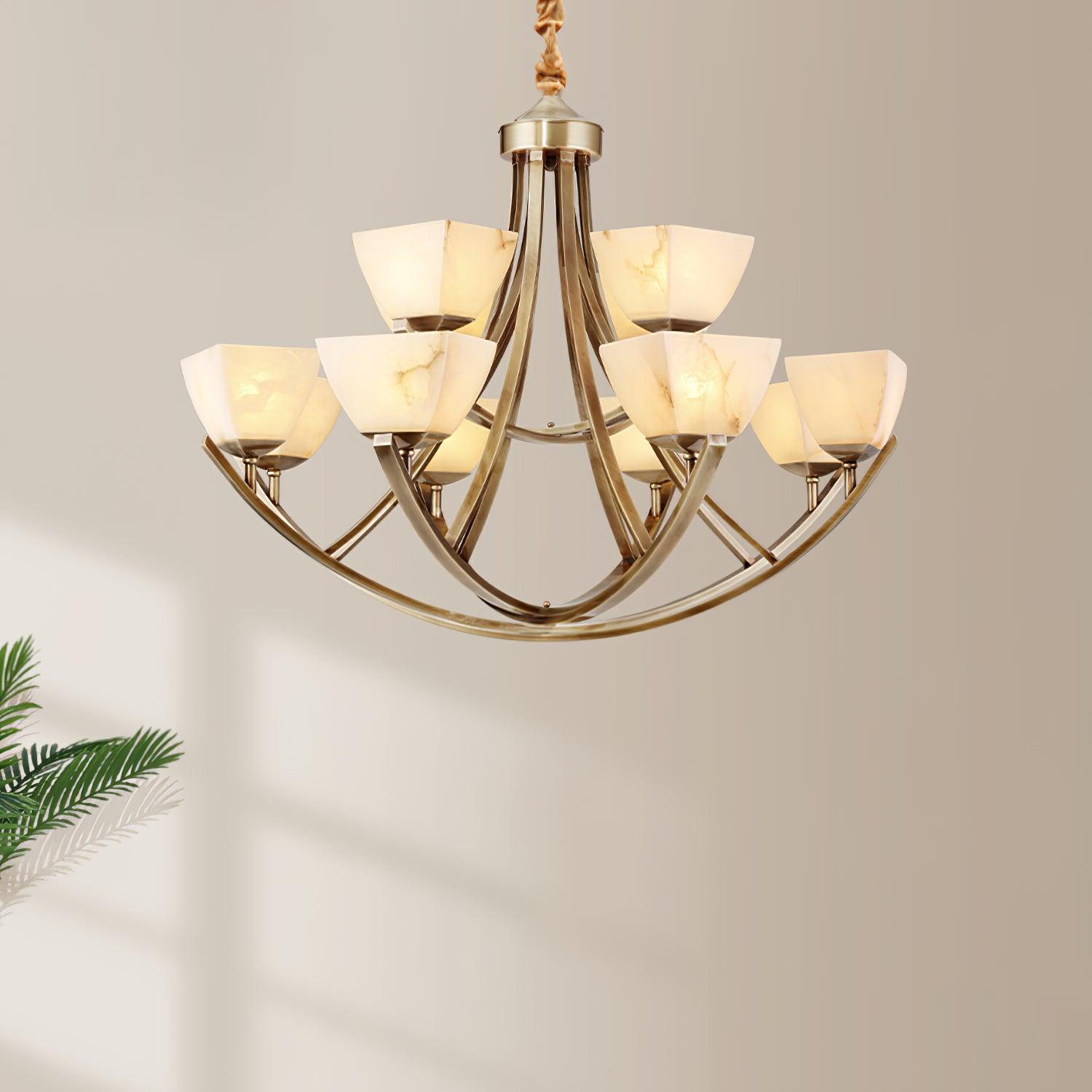 Crown Classic Brass Chandelier - Lamp Outdoor