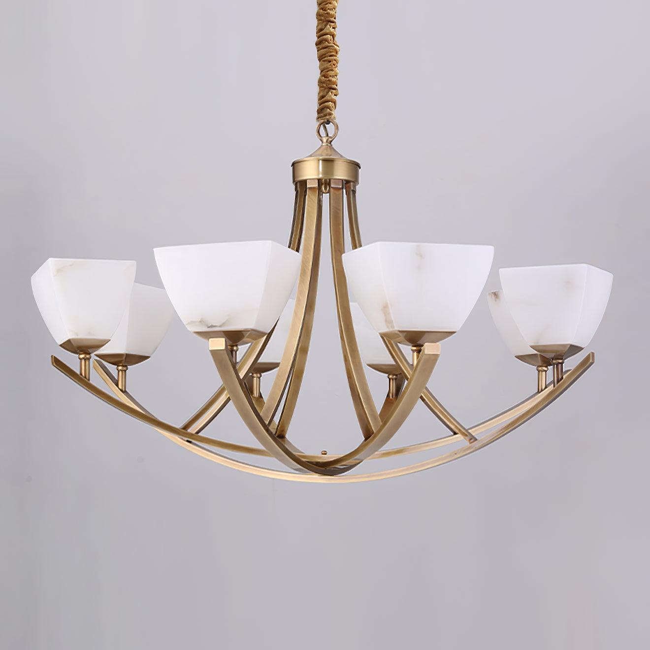 Crown Classic Brass Chandelier - Lamp Outdoor