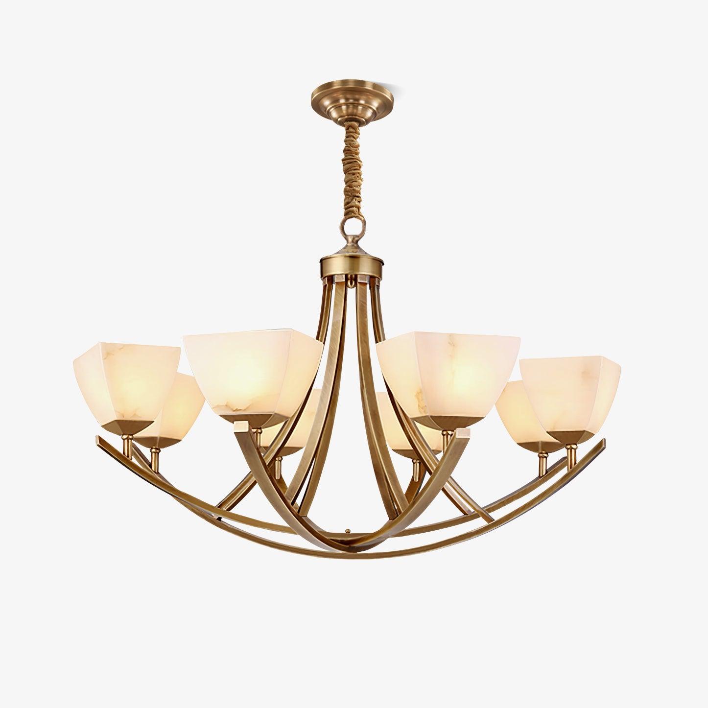 Crown Classic Brass Chandelier - Lamp Outdoor