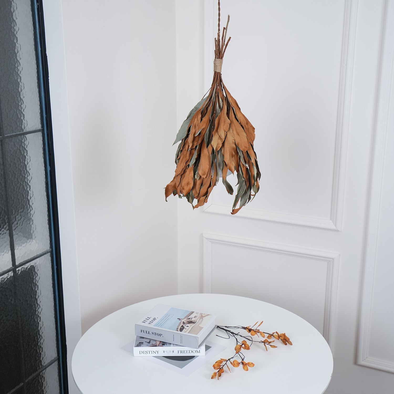Dried Branch Leaf Pendant Lamp - Lamp Outdoor