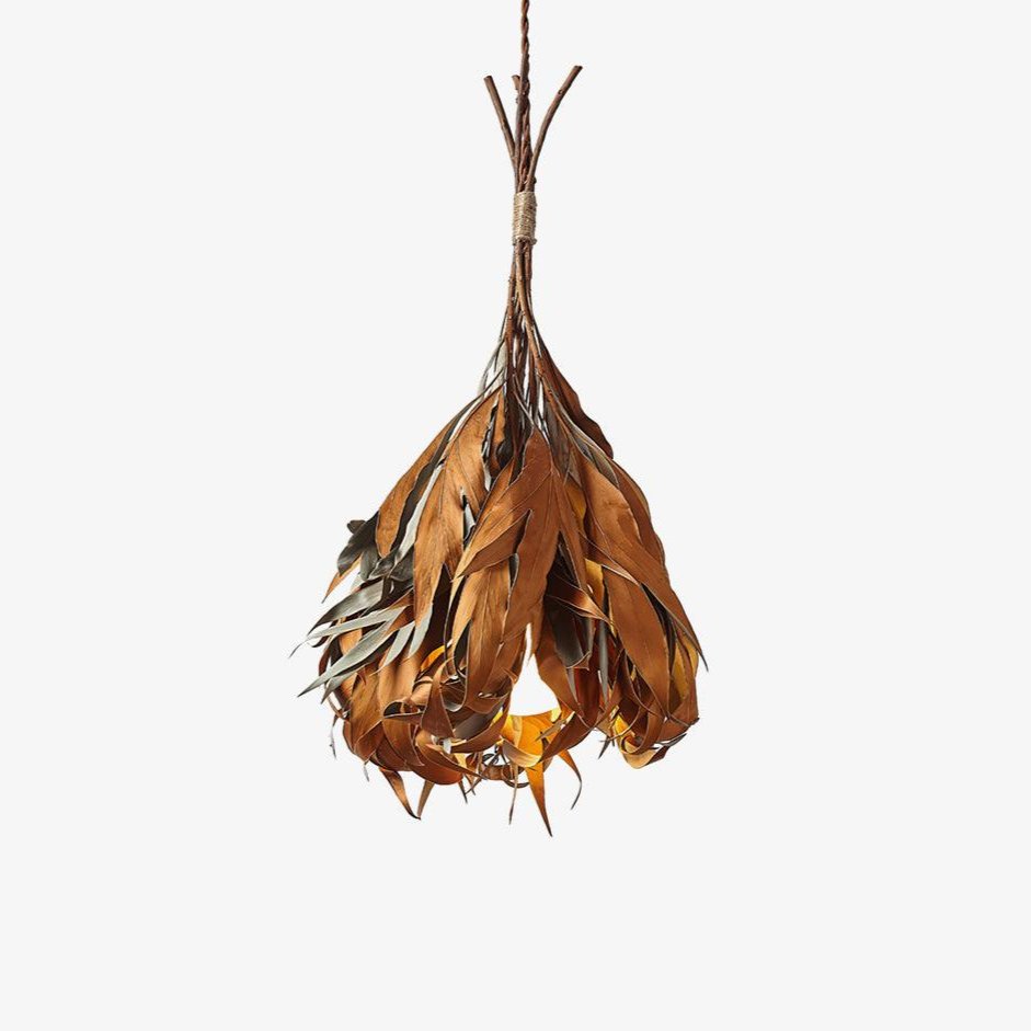 Dried Branch Leaf Pendant Lamp - Lamp Outdoor