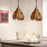 Dried Branch Leaf Pendant Lamp - Lamp Outdoor