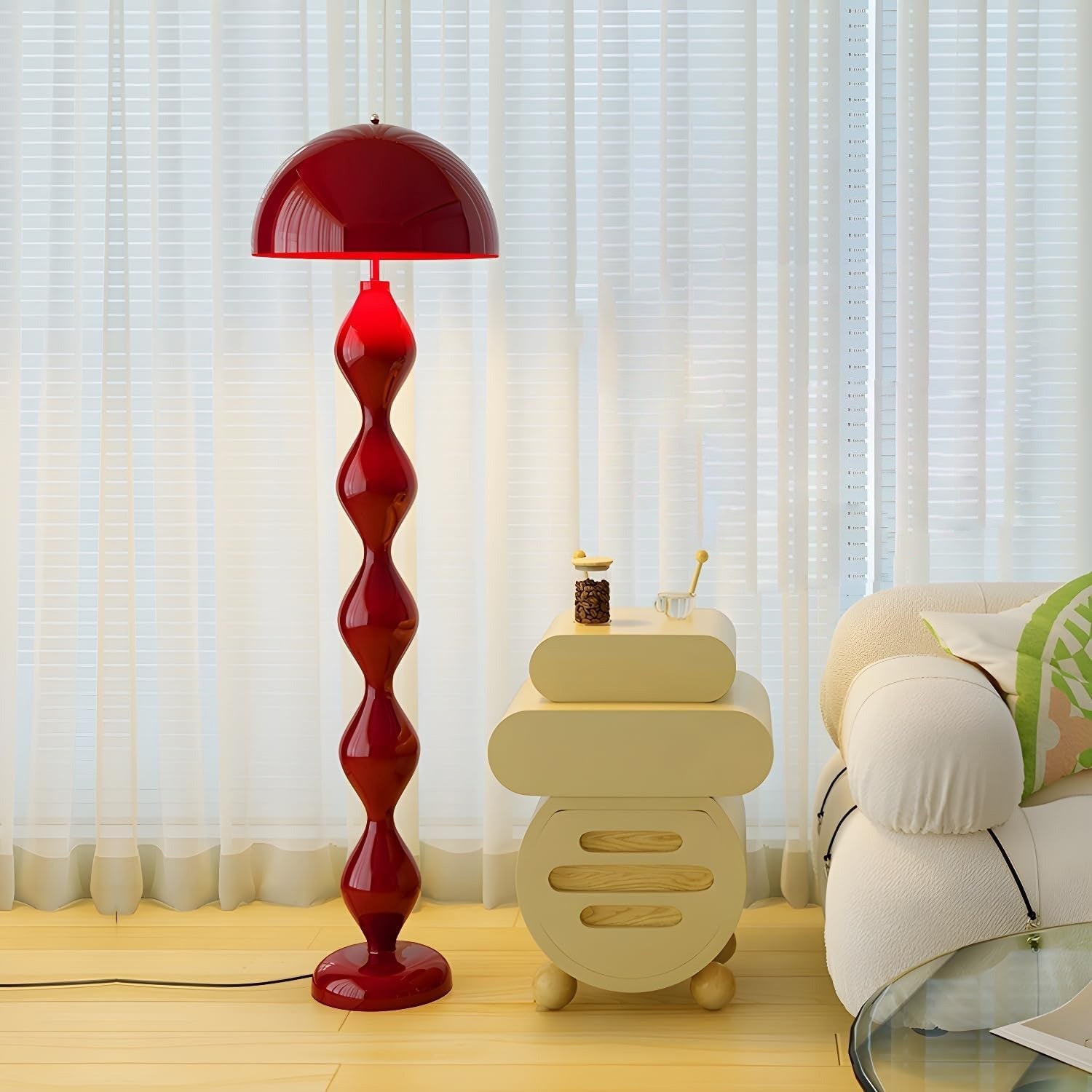 Drop Contemporary Resin Floor Lamp