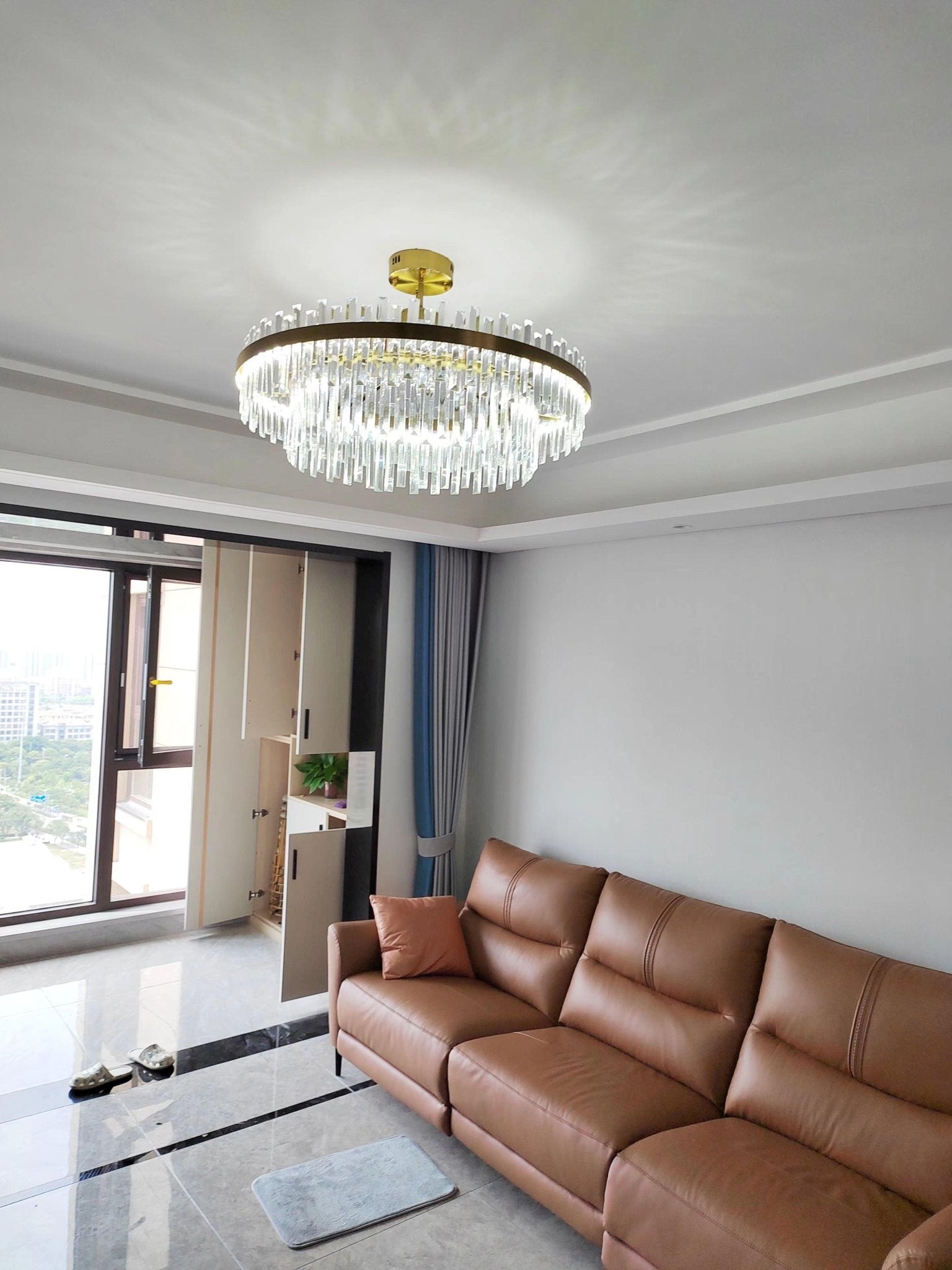 Drum Glass Chandelier - Lamp Outdoor