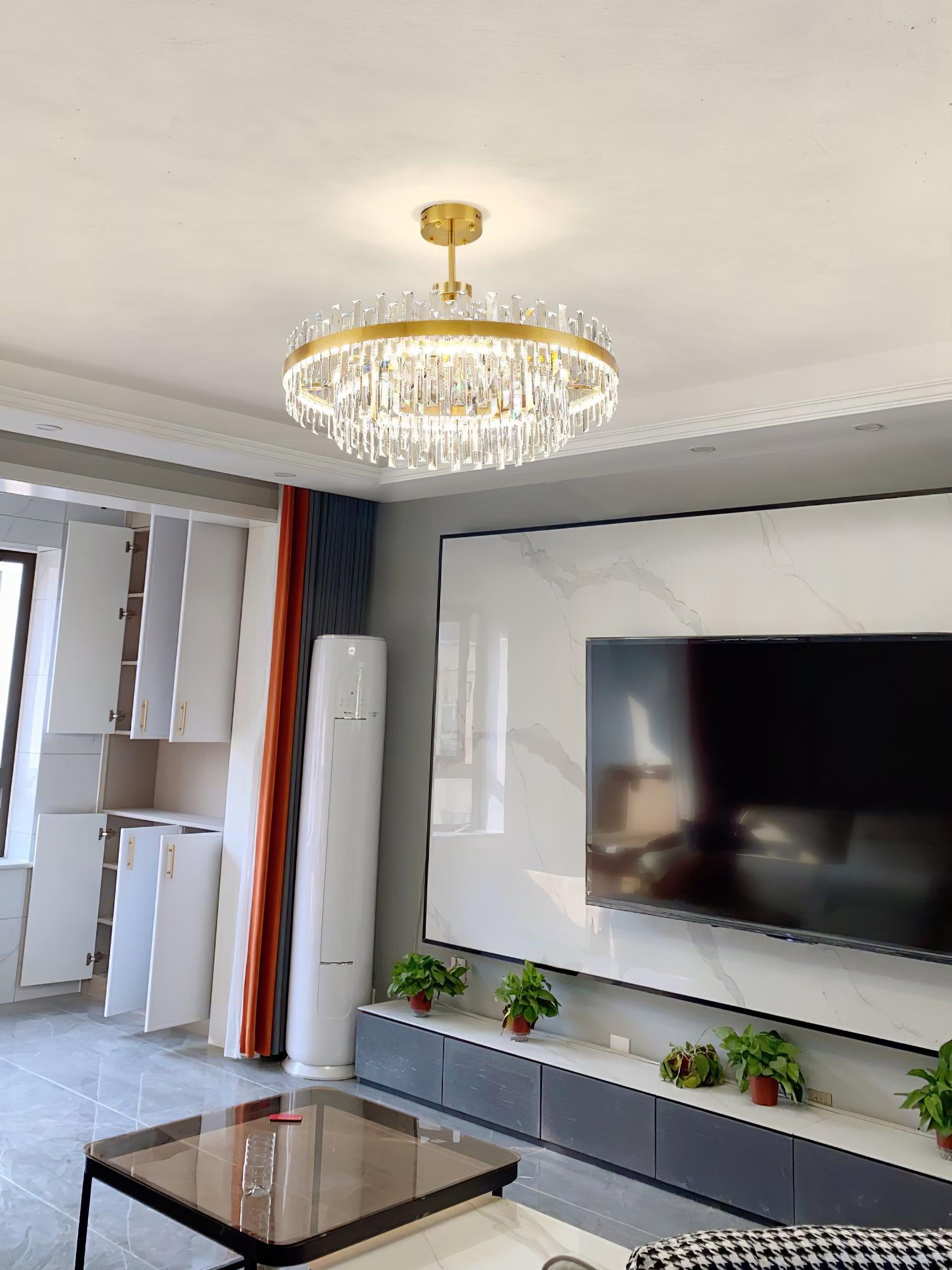 Drum Glass Chandelier - Lamp Outdoor