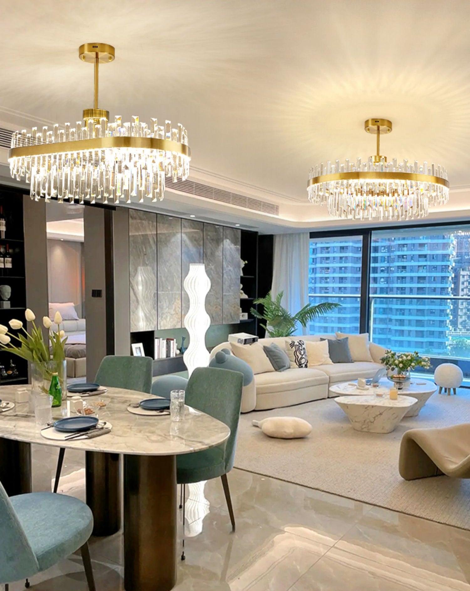 Drum Glass Chandelier - Lamp Outdoor