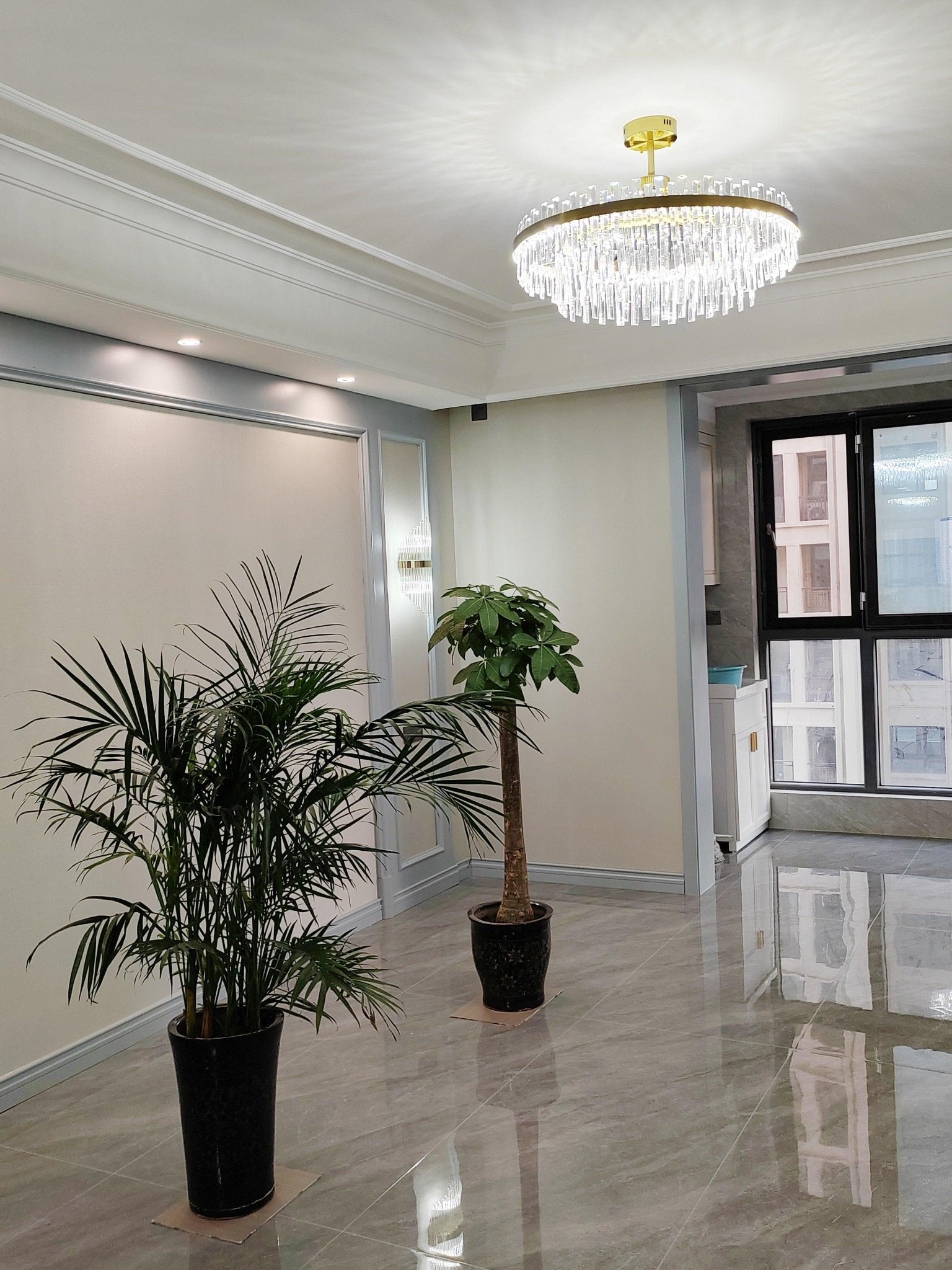 Drum Glass Chandelier - Lamp Outdoor