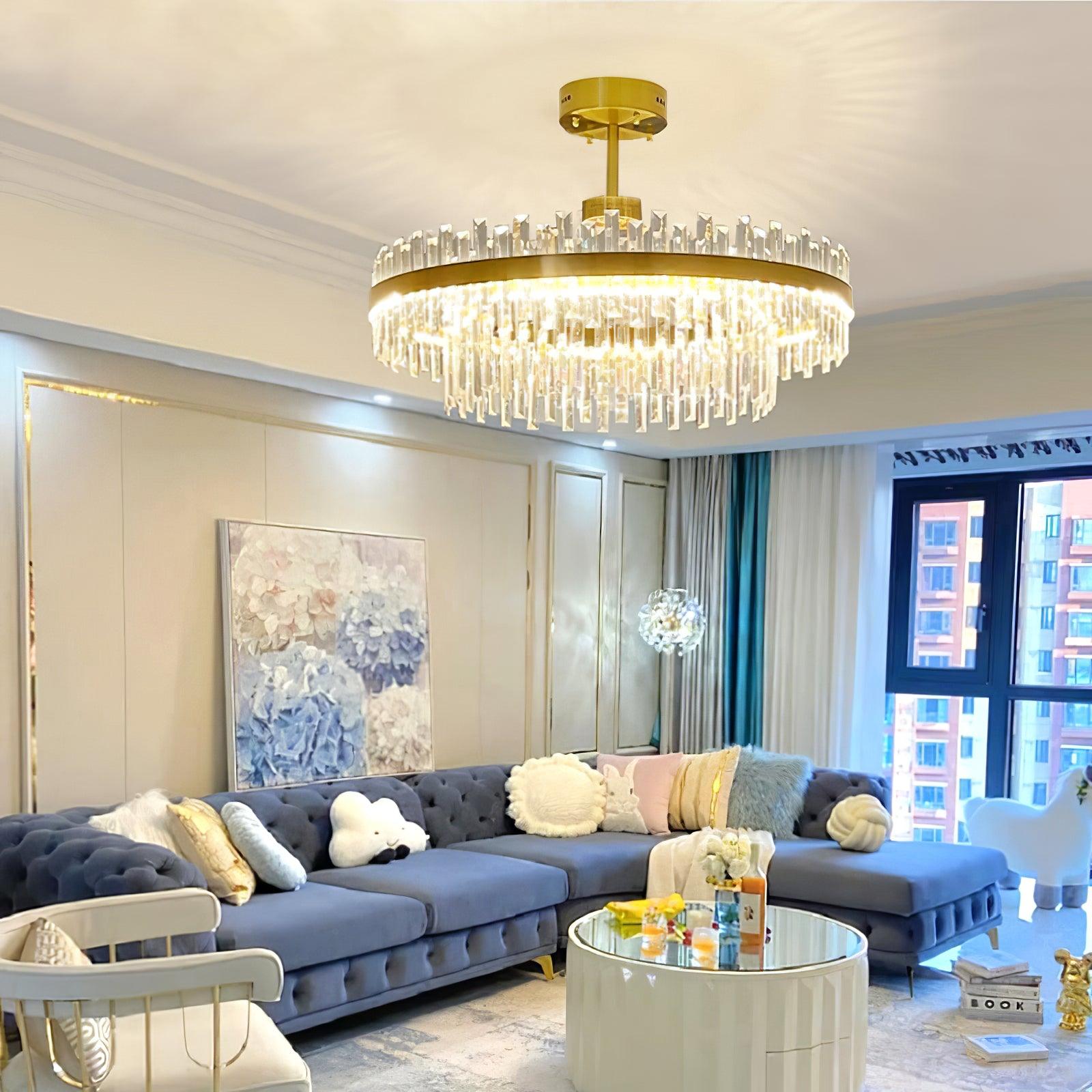 Drum Glass Chandelier - Lamp Outdoor