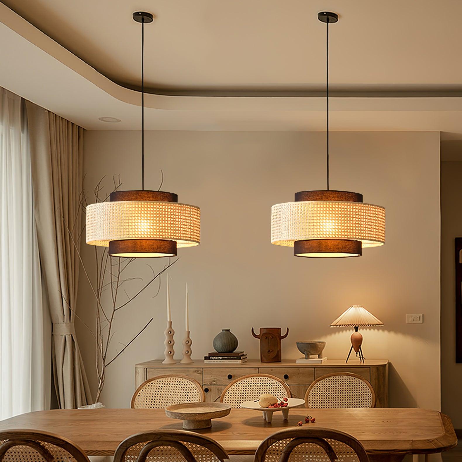 Drum Shade Pendant Light - Lamp Outdoor