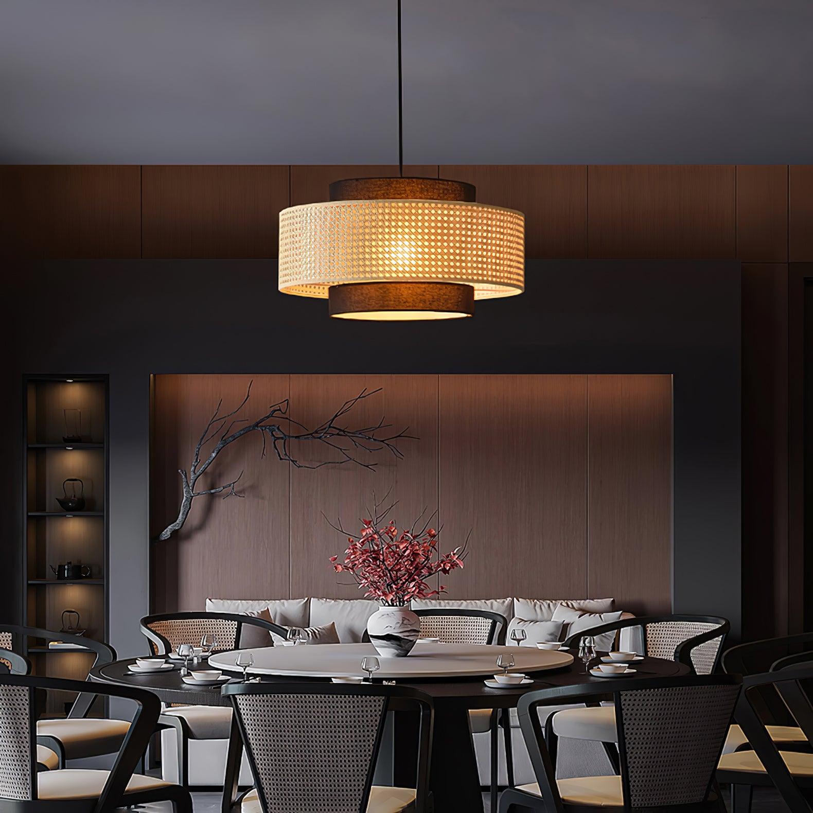 Drum Shade Pendant Light - Lamp Outdoor