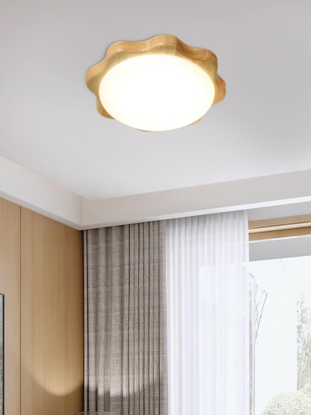 Drum Wood Ceiling Lamp - Lamp Outdoor