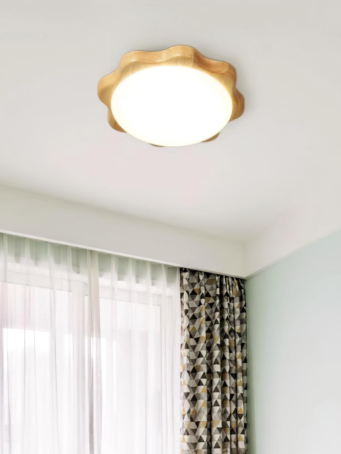 Drum Wood Ceiling Lamp - Lamp Outdoor