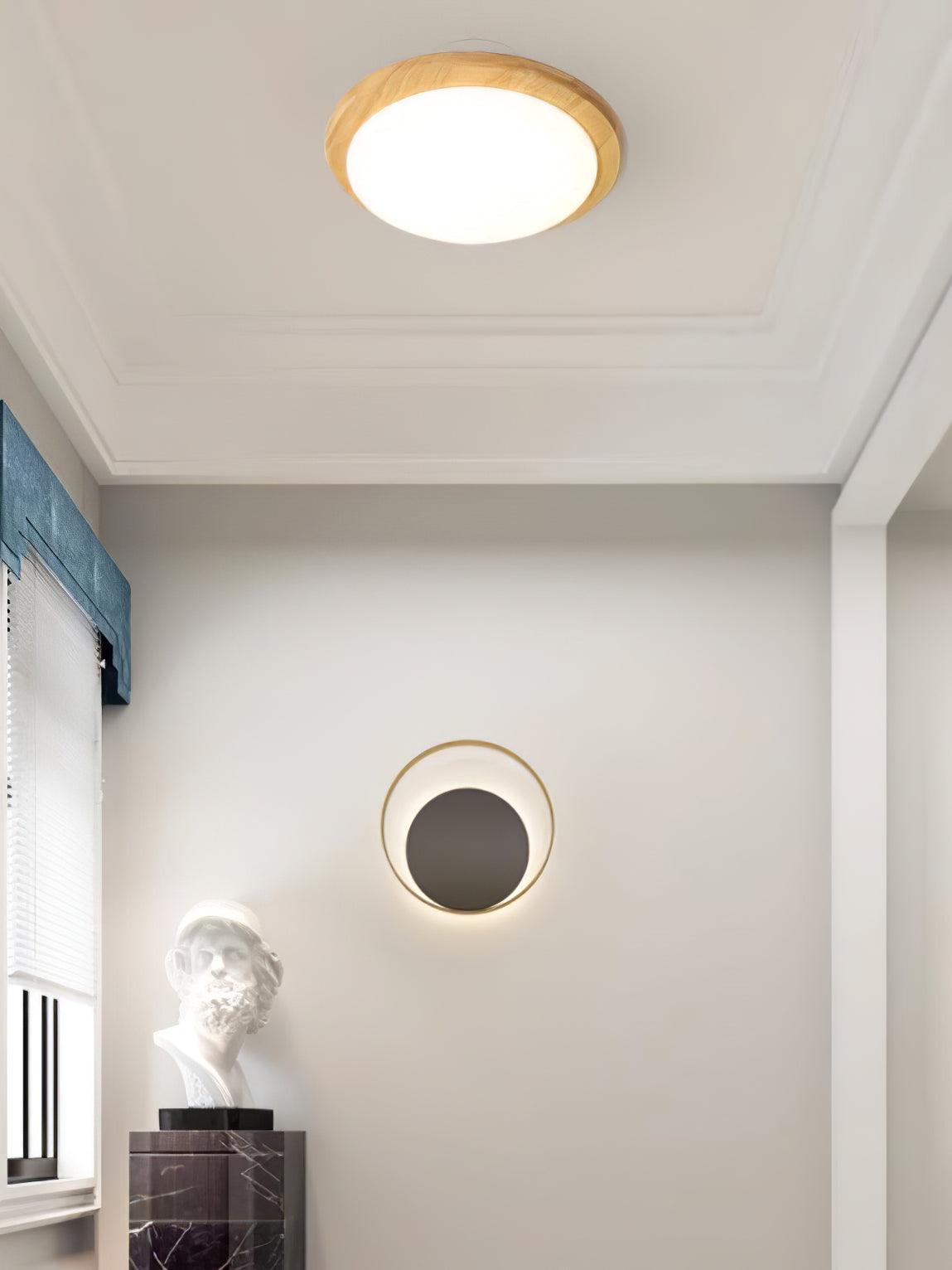 Drum Wood Ceiling Lamp - Lamp Outdoor