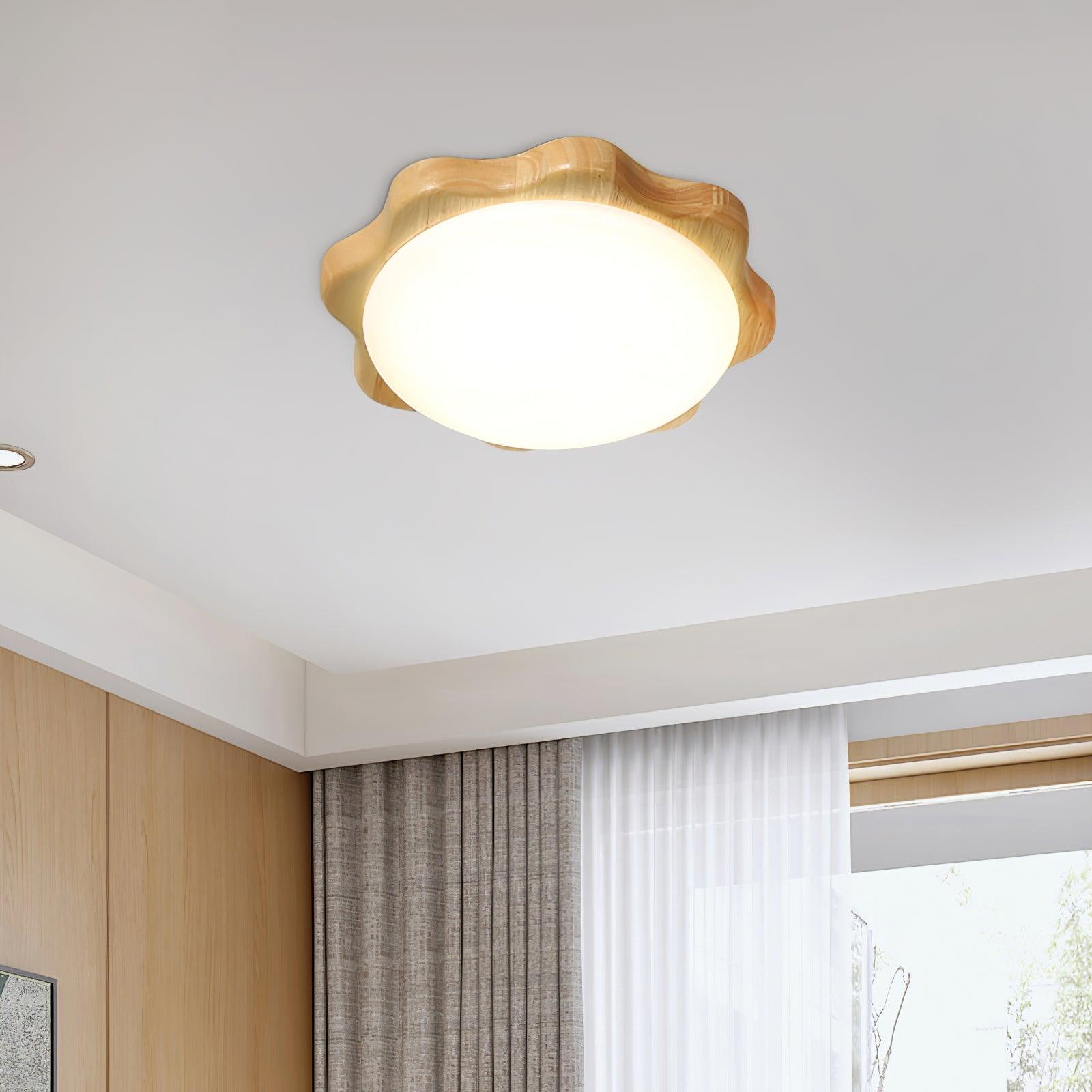 Drum Wood Ceiling Lamp - Lamp Outdoor