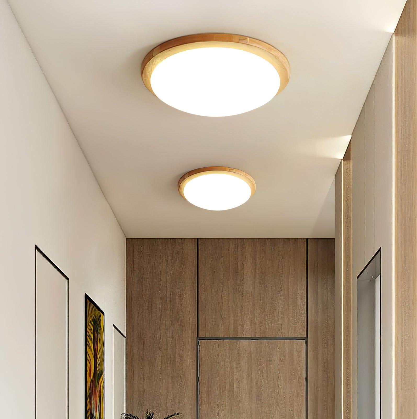 Drum Wood Ceiling Lamp - Lamp Outdoor