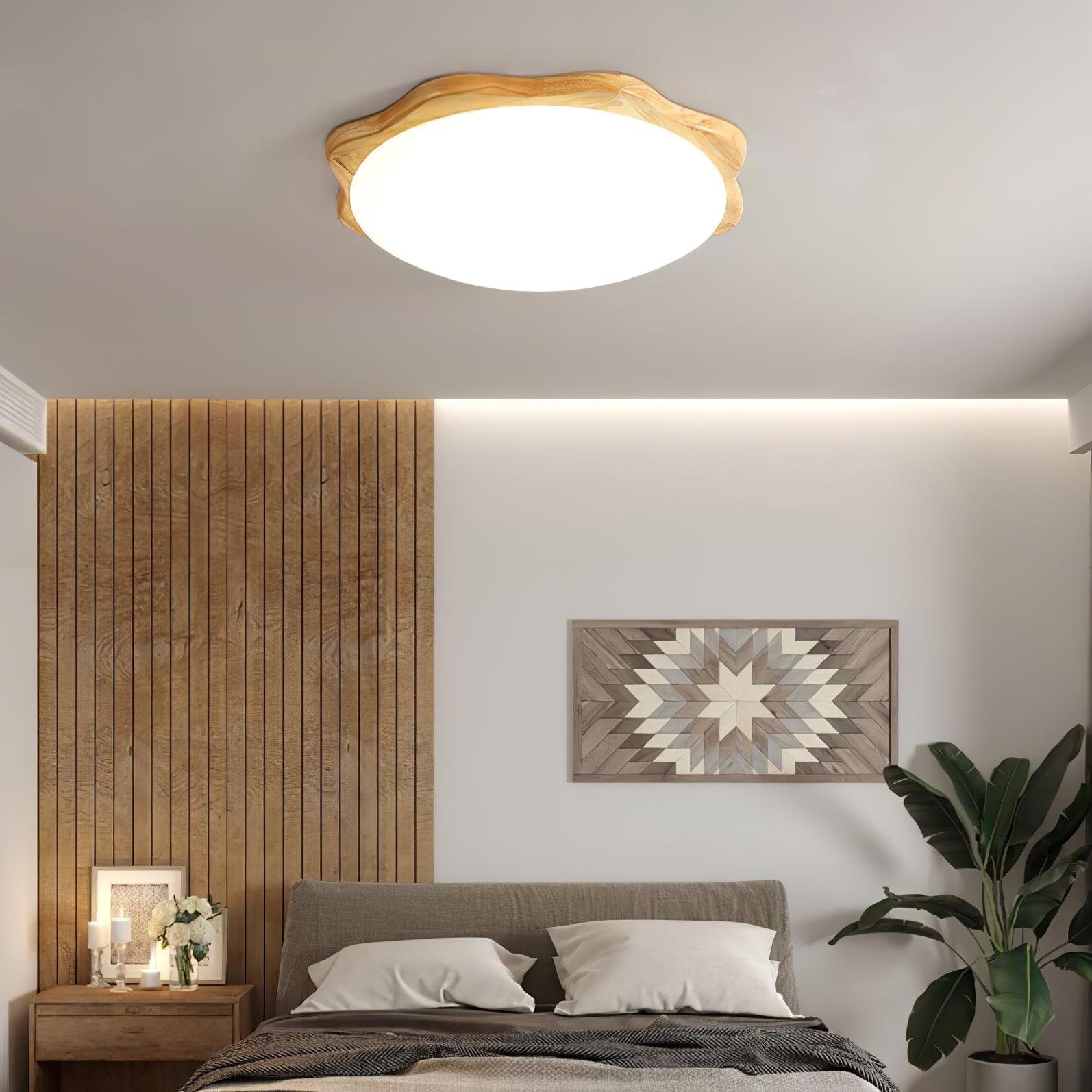 Drum Wood Ceiling Lamp - Lamp Outdoor