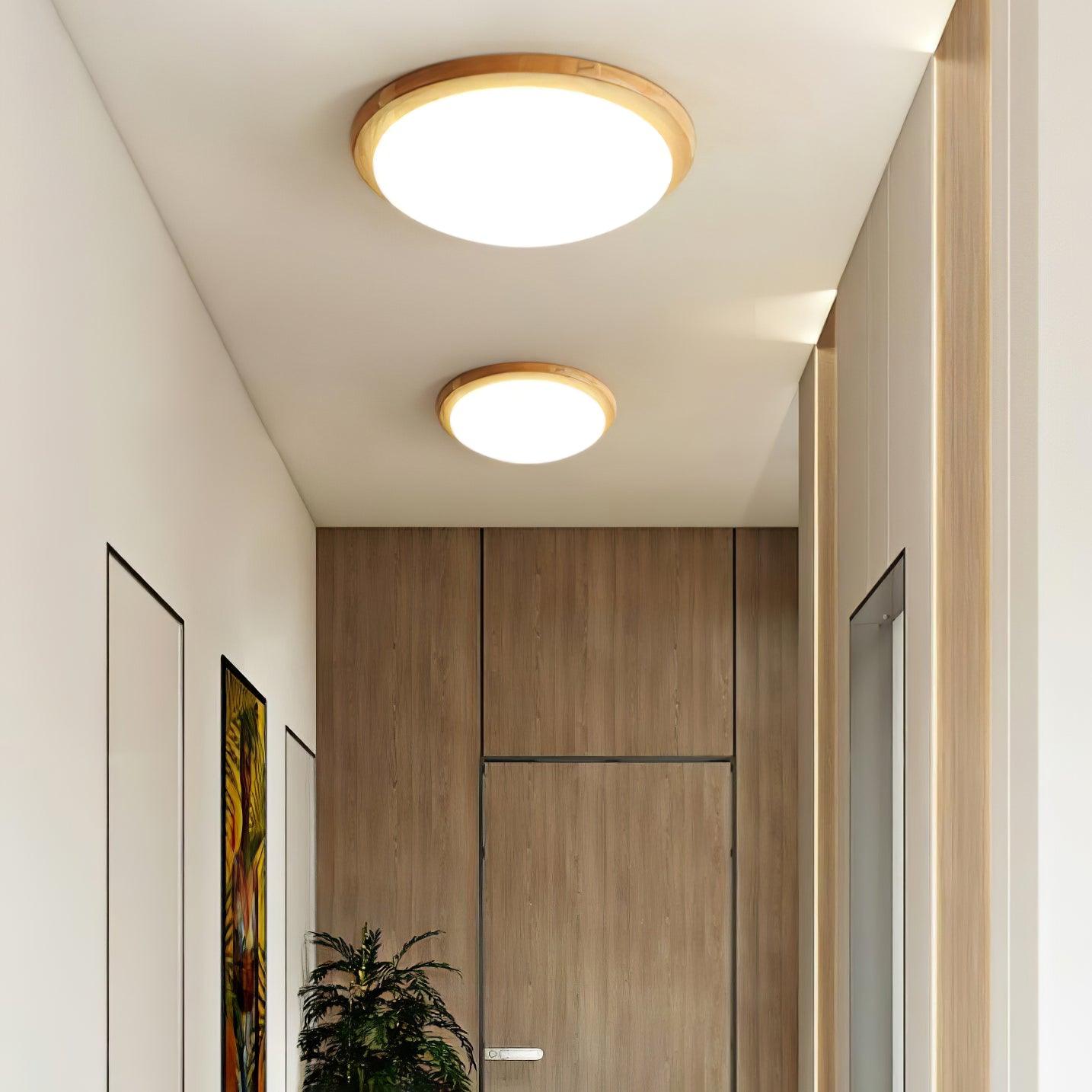 Drum Wood Ceiling Lamp - Lamp Outdoor