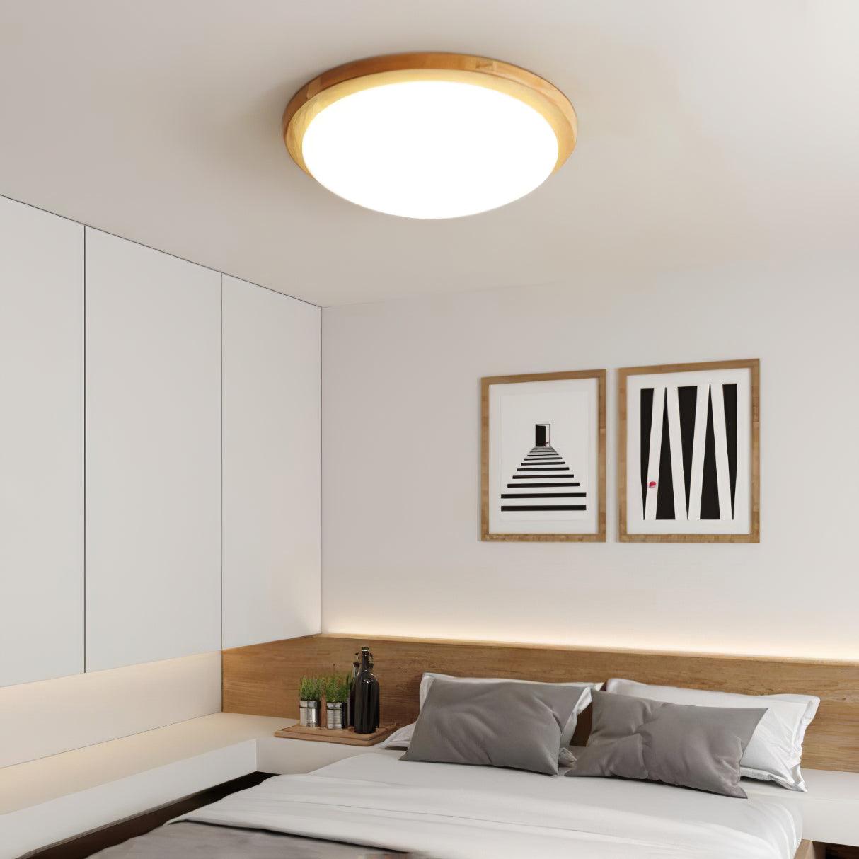 Drum Wood Ceiling Lamp - Lamp Outdoor