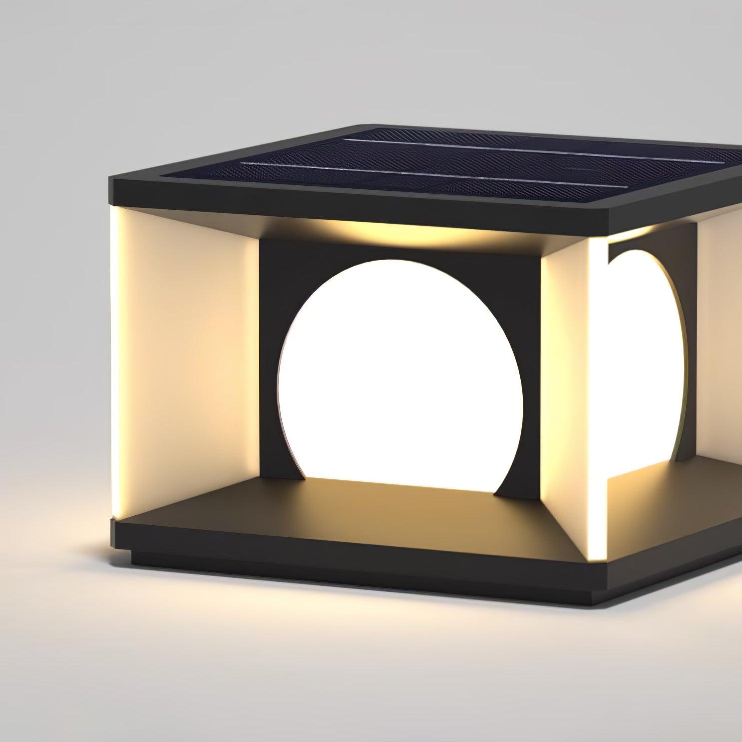 Eclipse Cube Outdoor Post Light - Lamp Outdoor