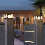 Eclipse Cube Outdoor Post Light - Lamp Outdoor