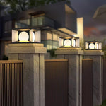 Eclipse Cube Outdoor Post Light - Lamp Outdoor