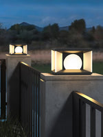 Eclipse Cube Outdoor Post Light - Lamp Outdoor