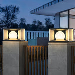 Eclipse Cube Outdoor Post Light - Lamp Outdoor