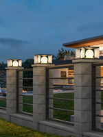 Eclipse Cube Outdoor Post Light - Lamp Outdoor