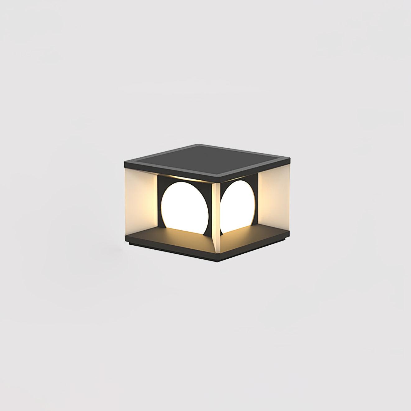 Eclipse Cube Outdoor Post Light - Lamp Outdoor