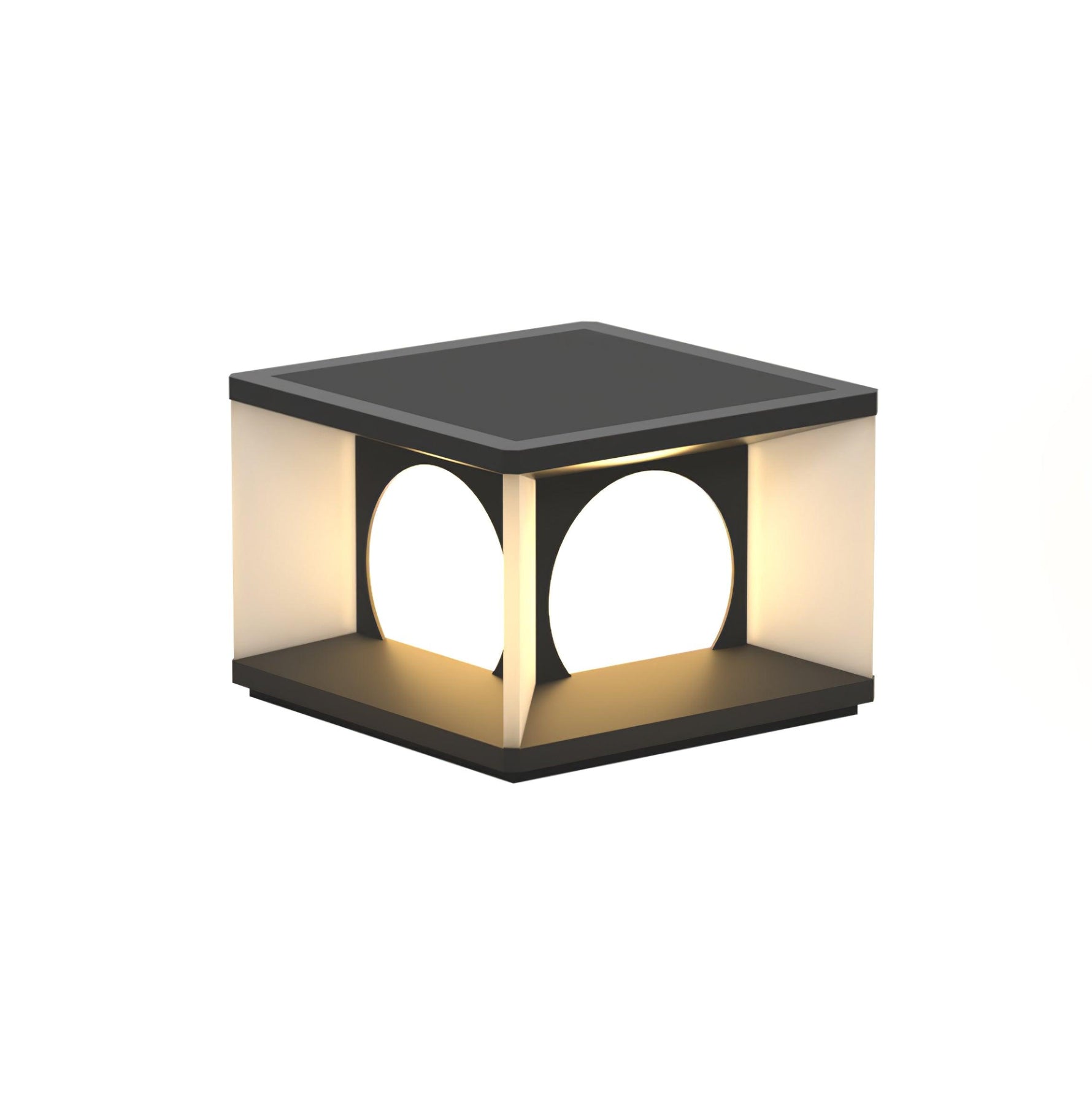 Eclipse Cube Outdoor Post Light - Lamp Outdoor