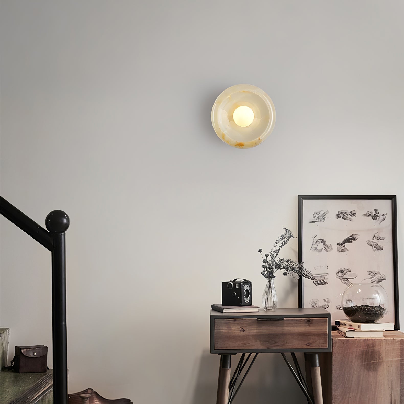 Eclipse Jade Wall Sconce - Lamp Outdoor