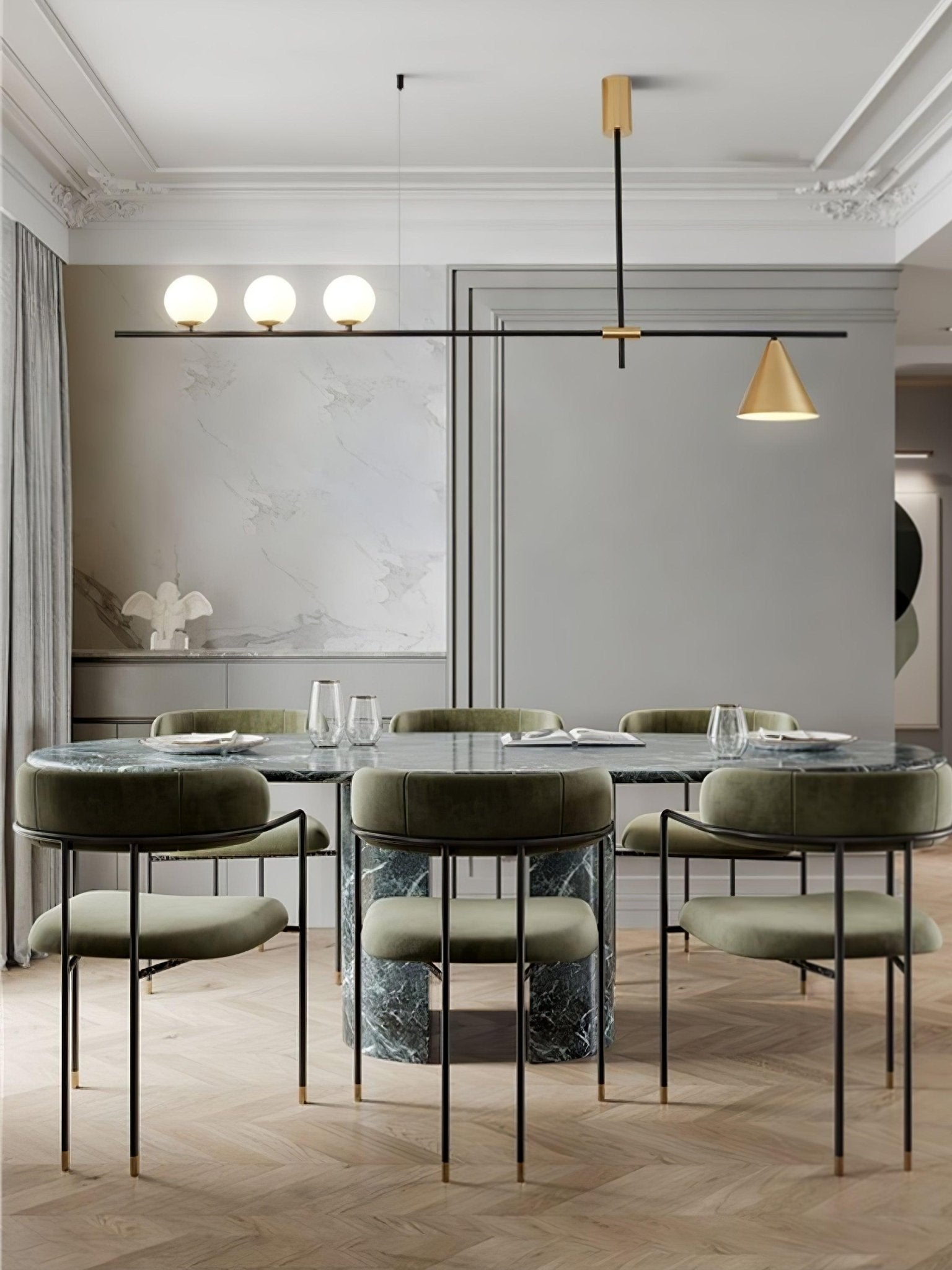 Eclipse Linear Suspension Light - Lamp Outdoor