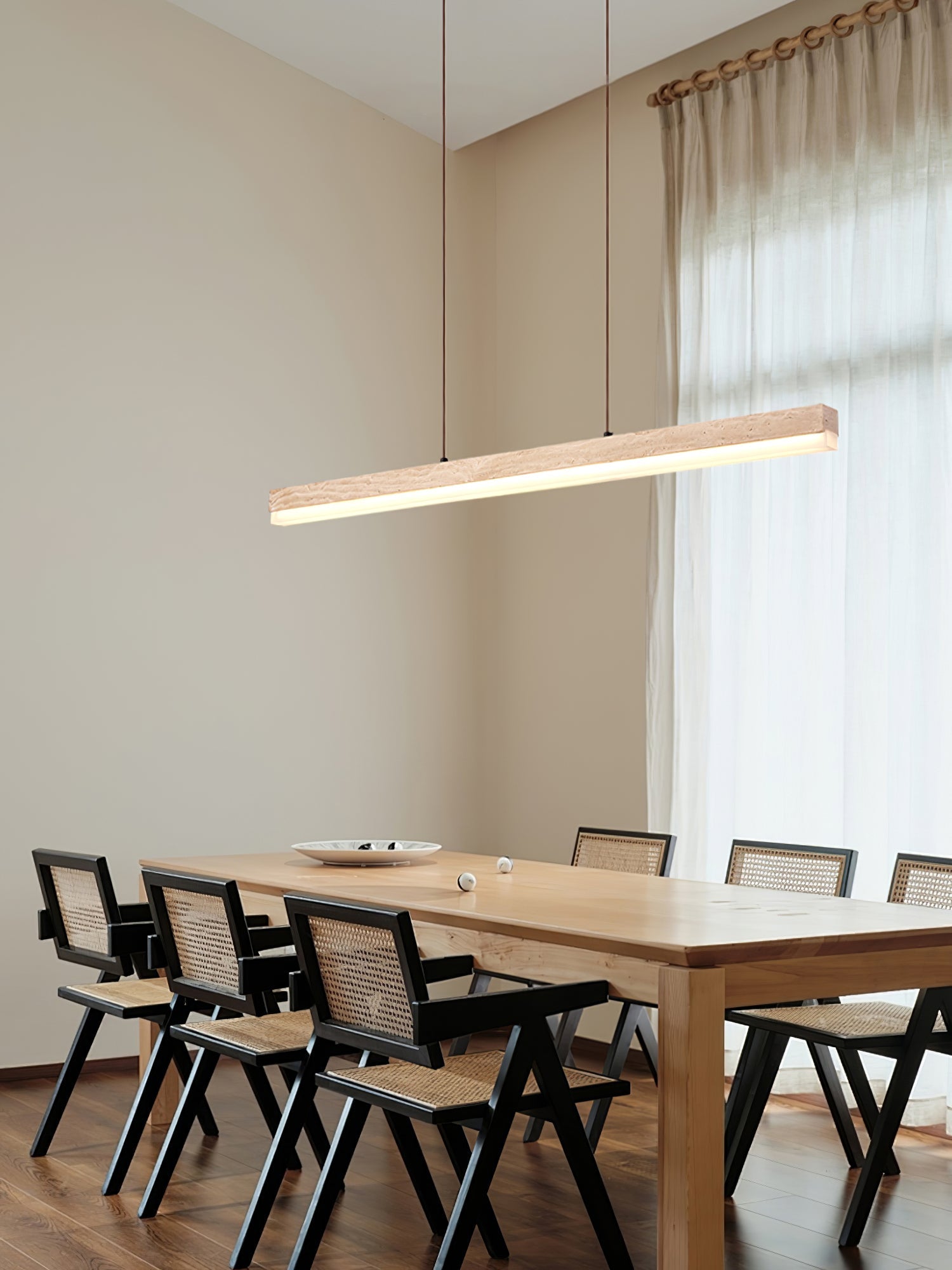 Ivsoryra Rectangular Travertine Pendant Light - Letslighting