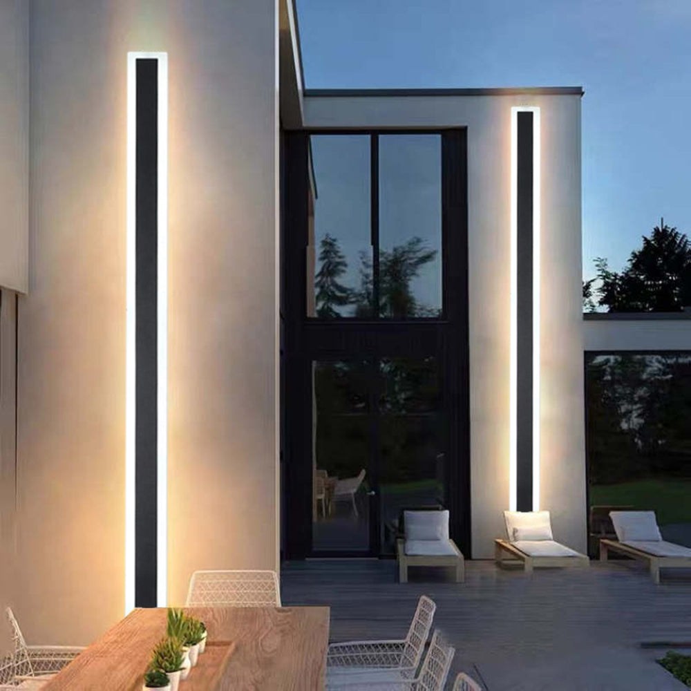 Arisha Radiation Linear Metal Acrylic Outdoor Wall Lamp Garden Corridor - Lamp Outdoor