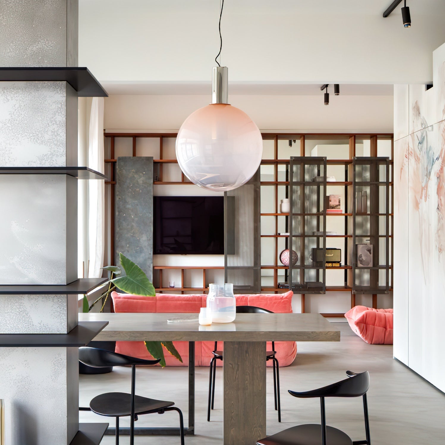 Eidos Modern Glass Pendant Light