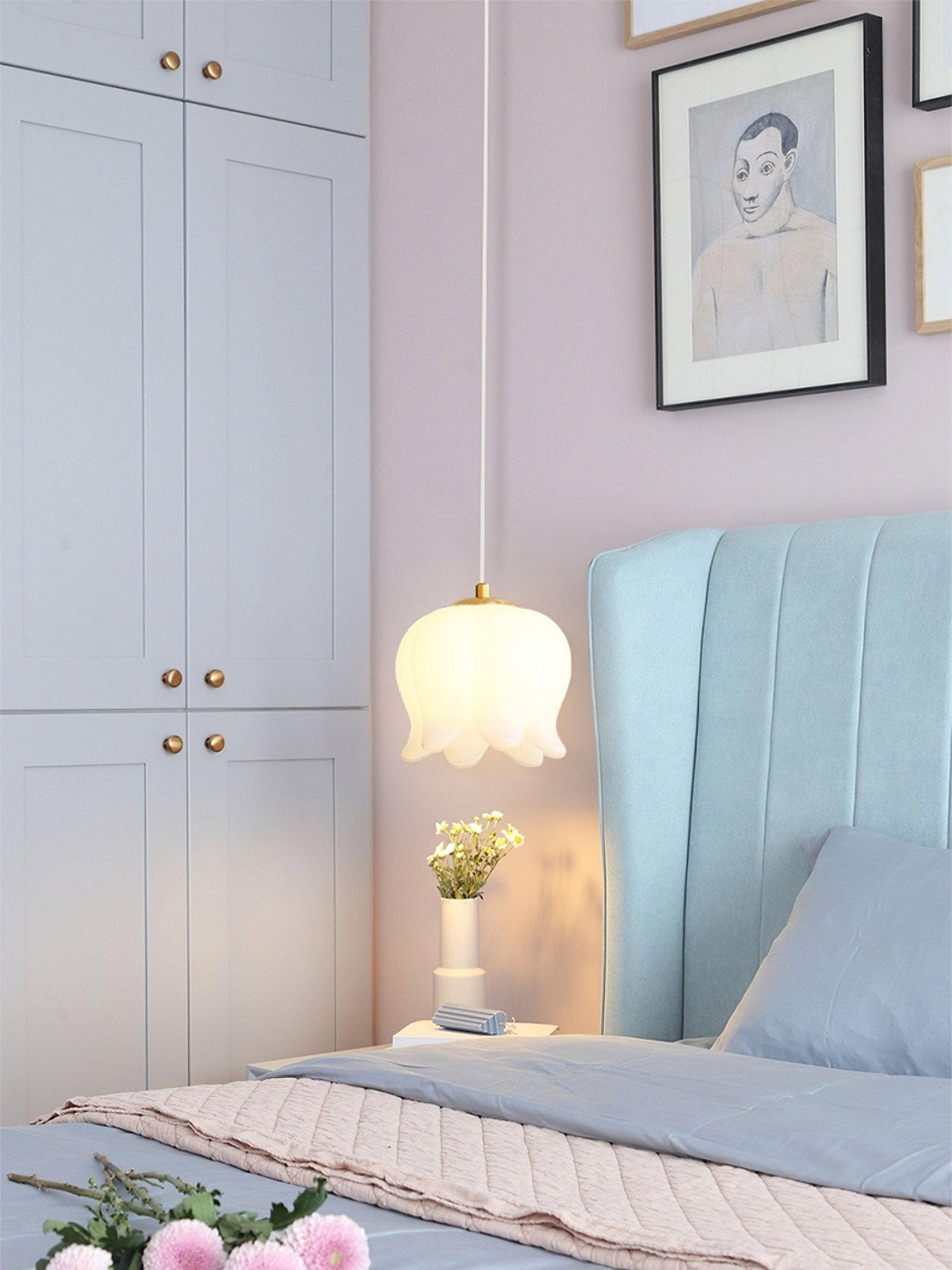 Elegant Floral Pendant Light - Lamp Outdoor