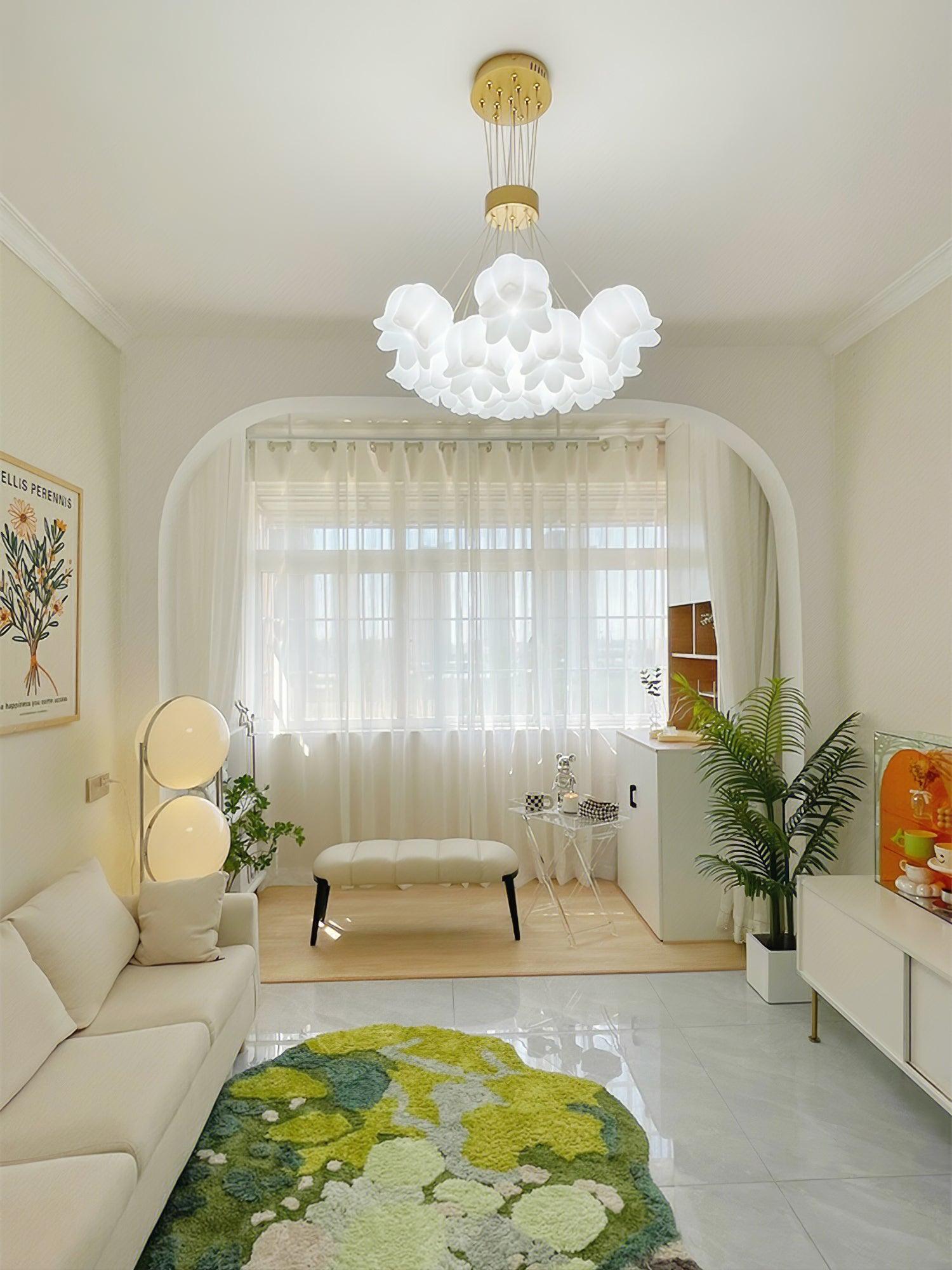 Elegant Floral Pendant Light - Lamp Outdoor