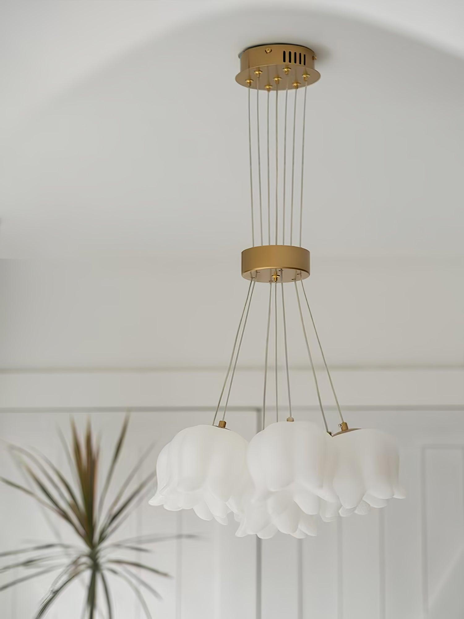 Elegant Floral Pendant Light - Lamp Outdoor