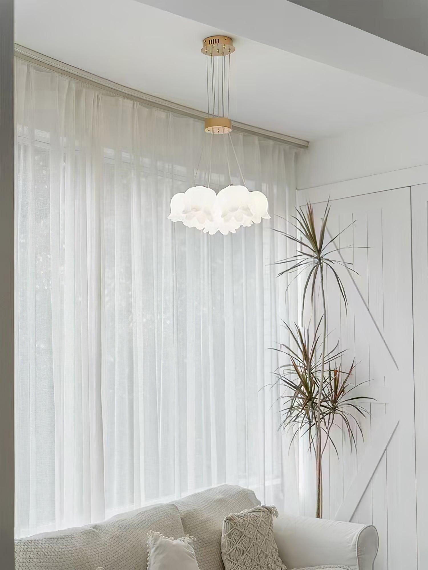 Elegant Floral Pendant Light - Lamp Outdoor