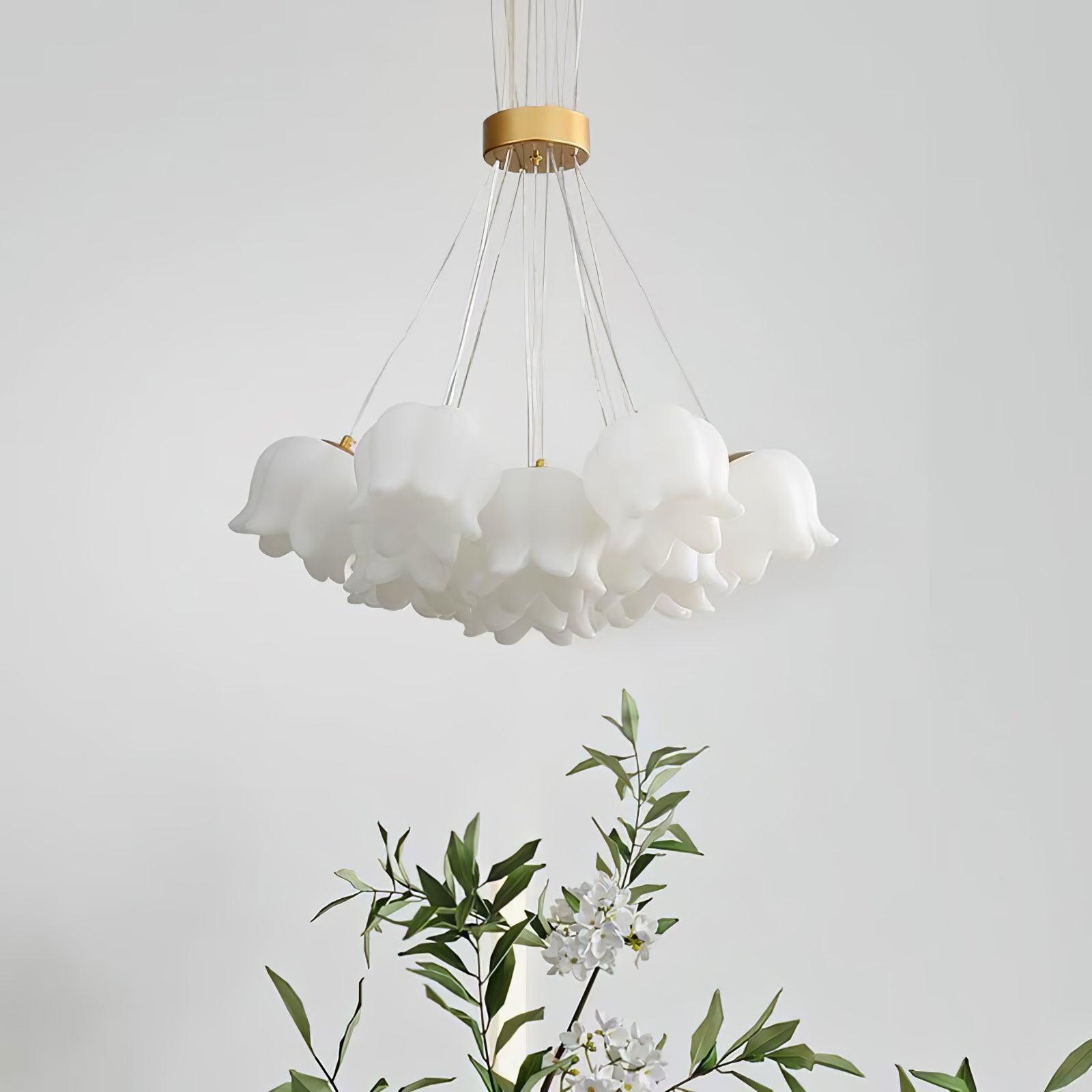 Elegant Floral Pendant Light - Lamp Outdoor