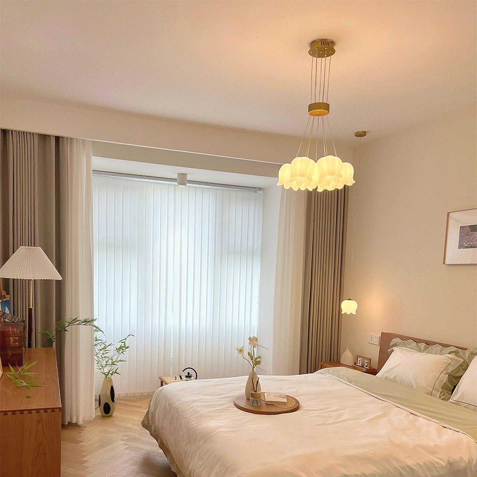 Elegant Floral Pendant Light - Lamp Outdoor