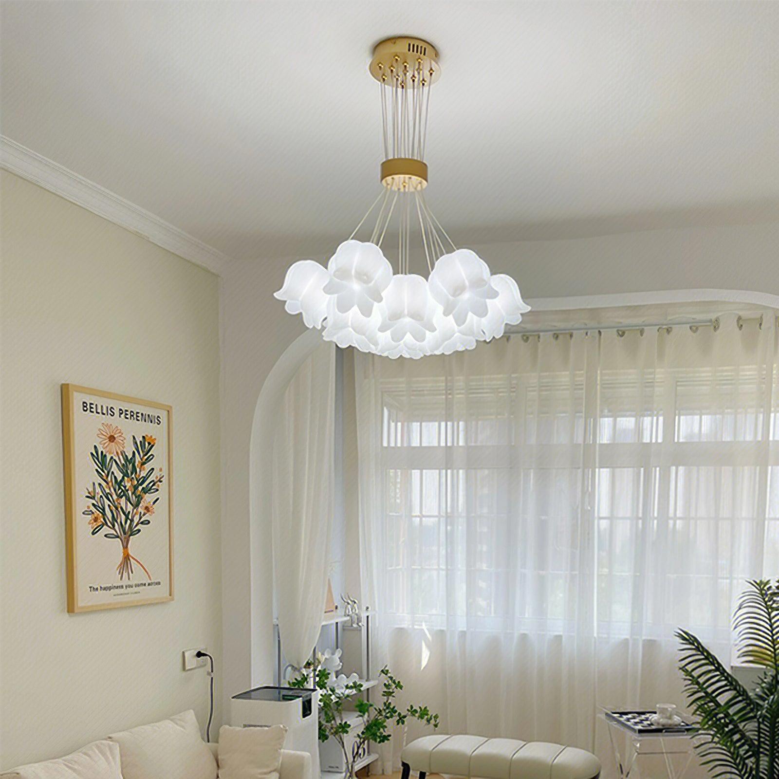 Elegant Floral Pendant Light - Lamp Outdoor