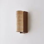 Lysandra Cylindrical Travertine Wall Light - Lamp Outdoor