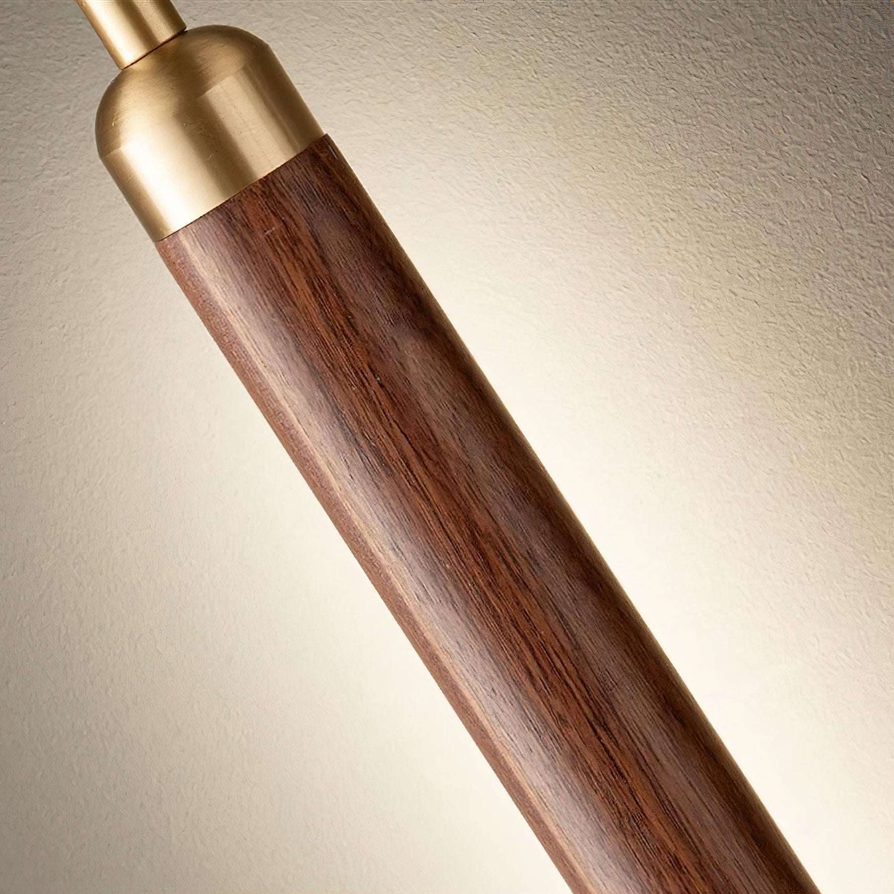 Kyoto Walnut Brass Linear Pendant Light - Lamp Outdoor